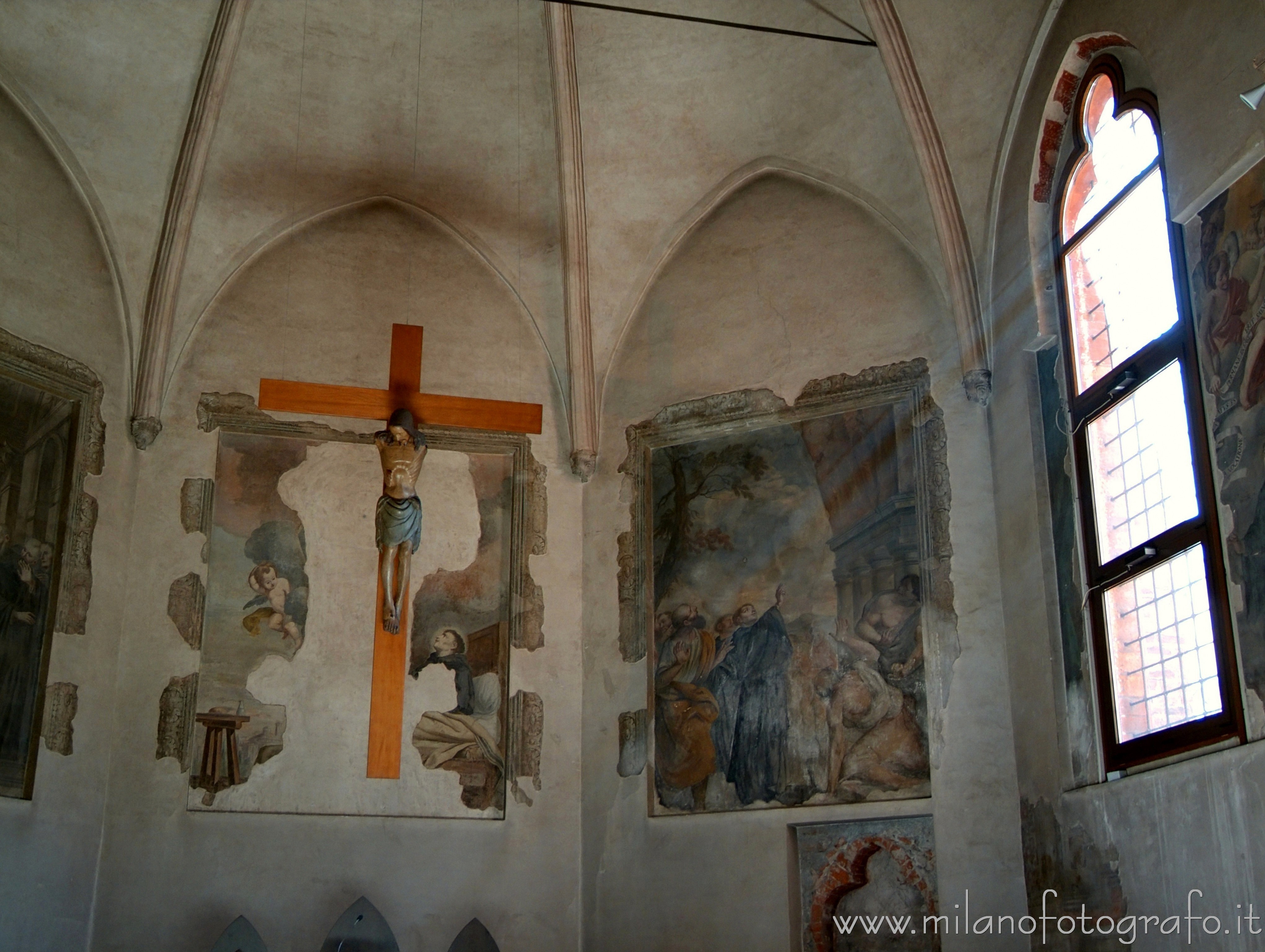 Milan (Italy) - Right apse of the Church of Santa Maria Incoronata